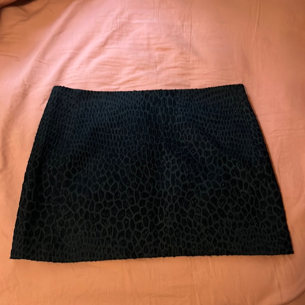 Sezane Black Jacquard Skirt Size 38
